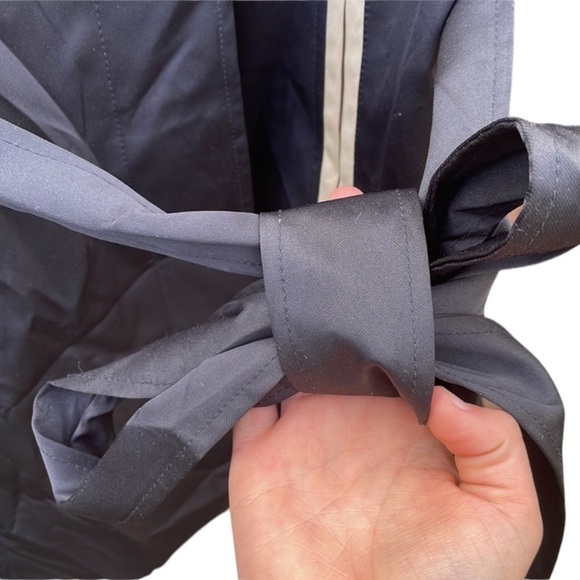 LANE Bryant 16/18 black and tan trench coat - Picture 5 of 5